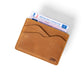 Ultra-Slim Leather Card Holder BROOKS Cognac