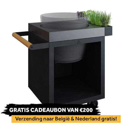 OFYR 65 Kamado Table PRO Noir – Béton