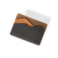 Ultra-Slim Leather Card Holder BROOKS Wood