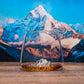 Set of 2 Glasses TOPOGRAPHIC Mt Blanc / Everest